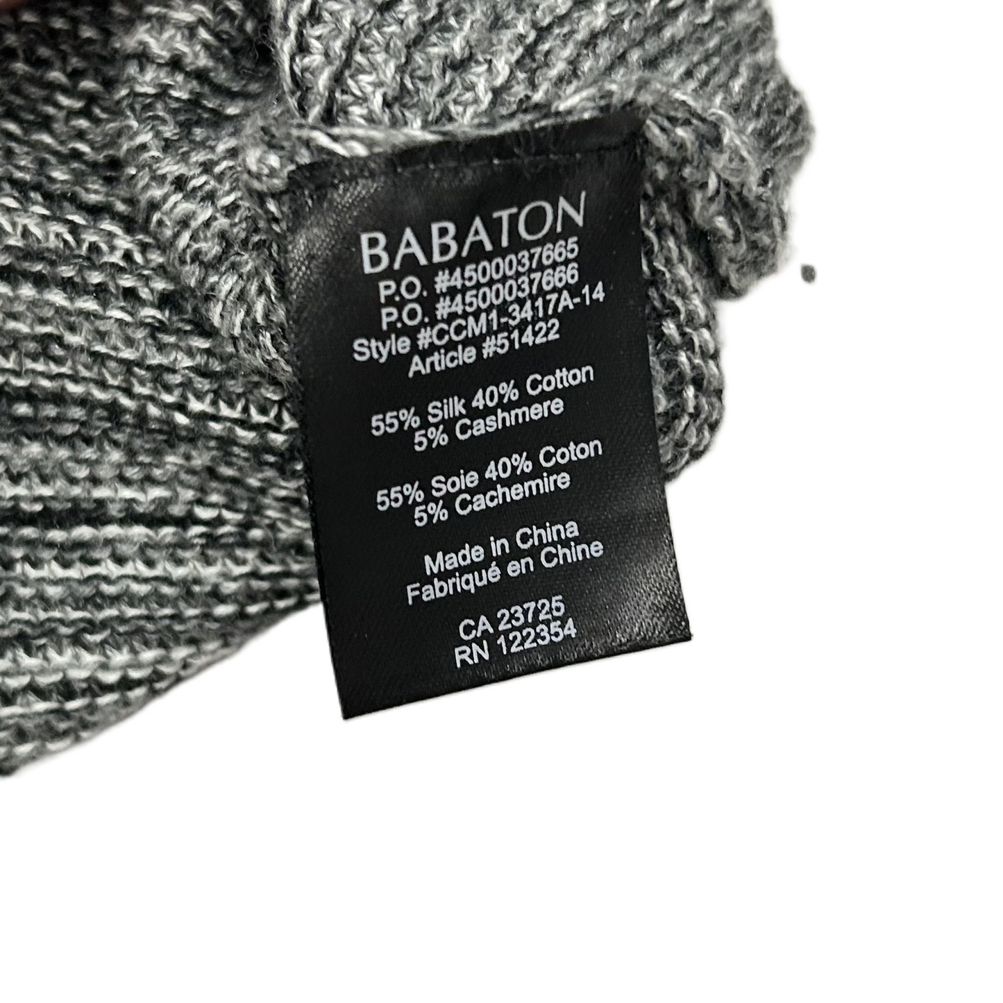 Sweater Cardigan By Babaton In Grey, Size: Xxs/Xs