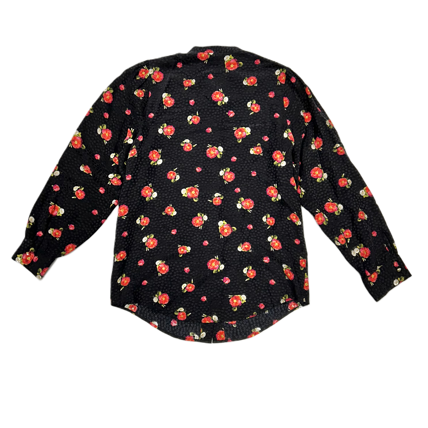 Blouse Long Sleeve By The Kooples In Black & Red, Size: S