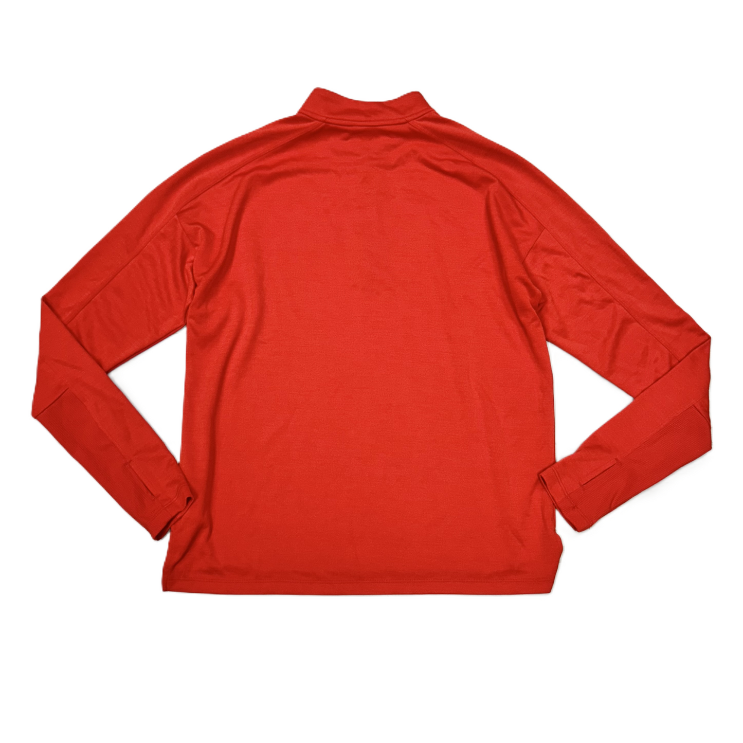 Athletic Top Long Sleeve Collar By Nike Apparel In Red, Size: M