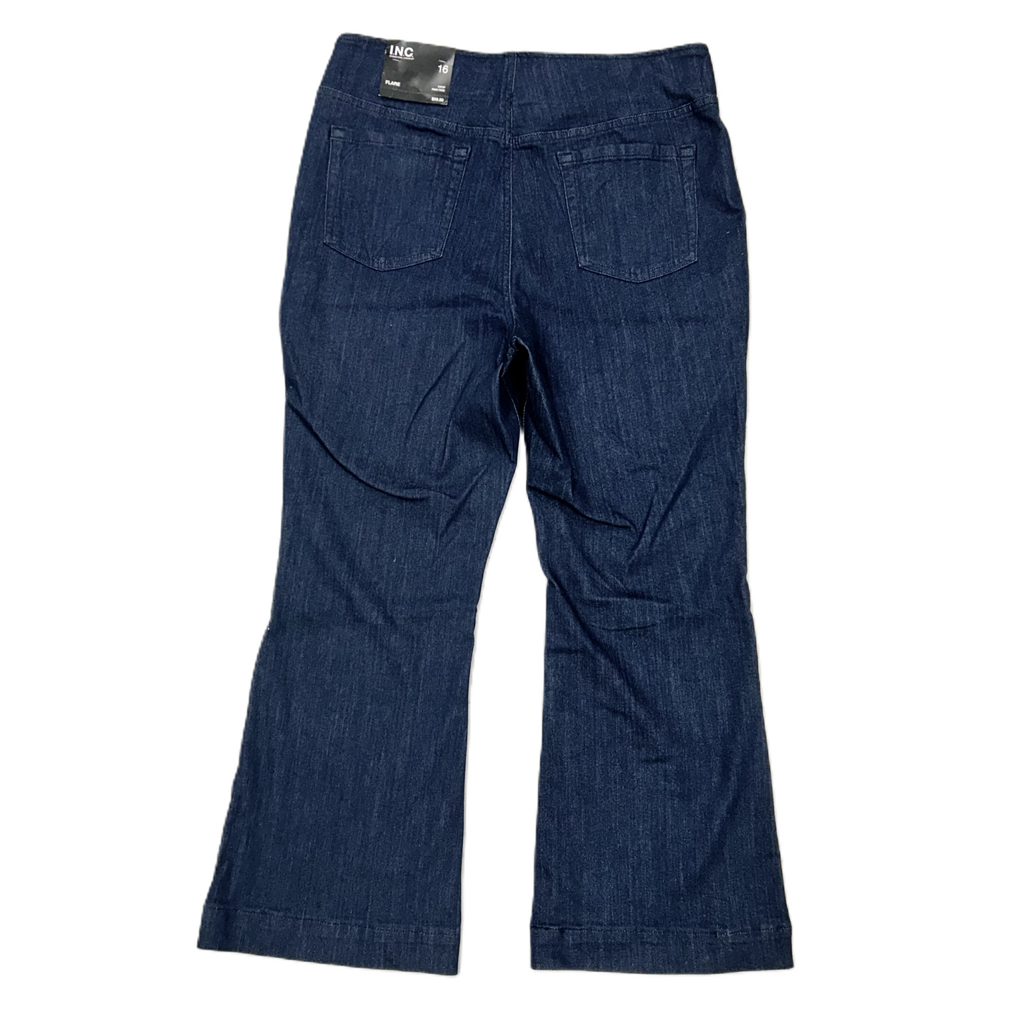 Jeans Flared By Inc In Blue Denim, Size: 16