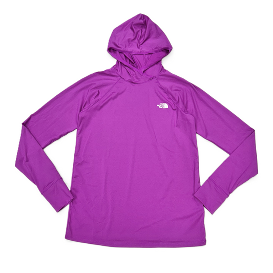 Athletic Top Long Sleeve Hoodie By The North Face In Purple, Size: S