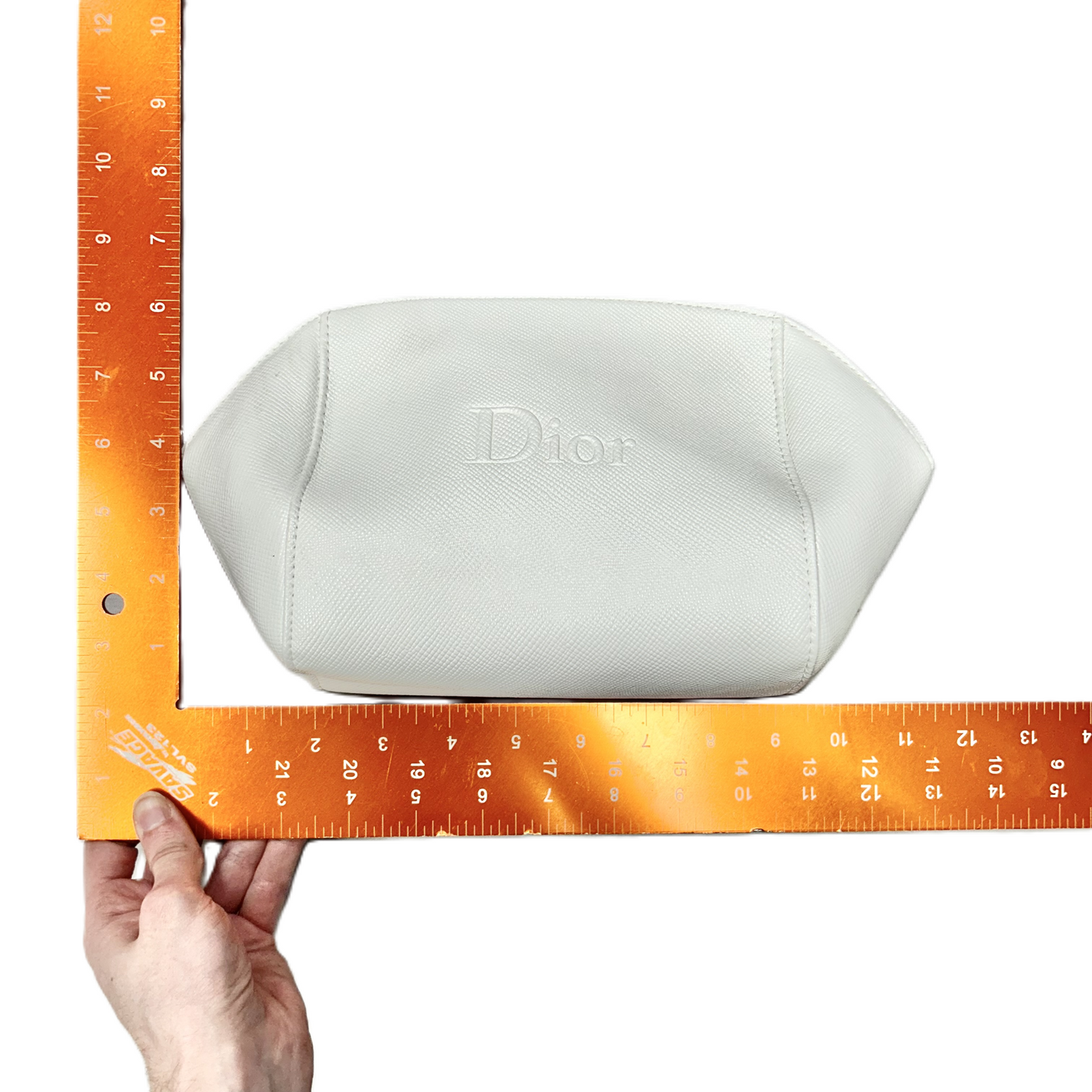 Makeup Bag Luxury Designer By Dior, Size: Medium