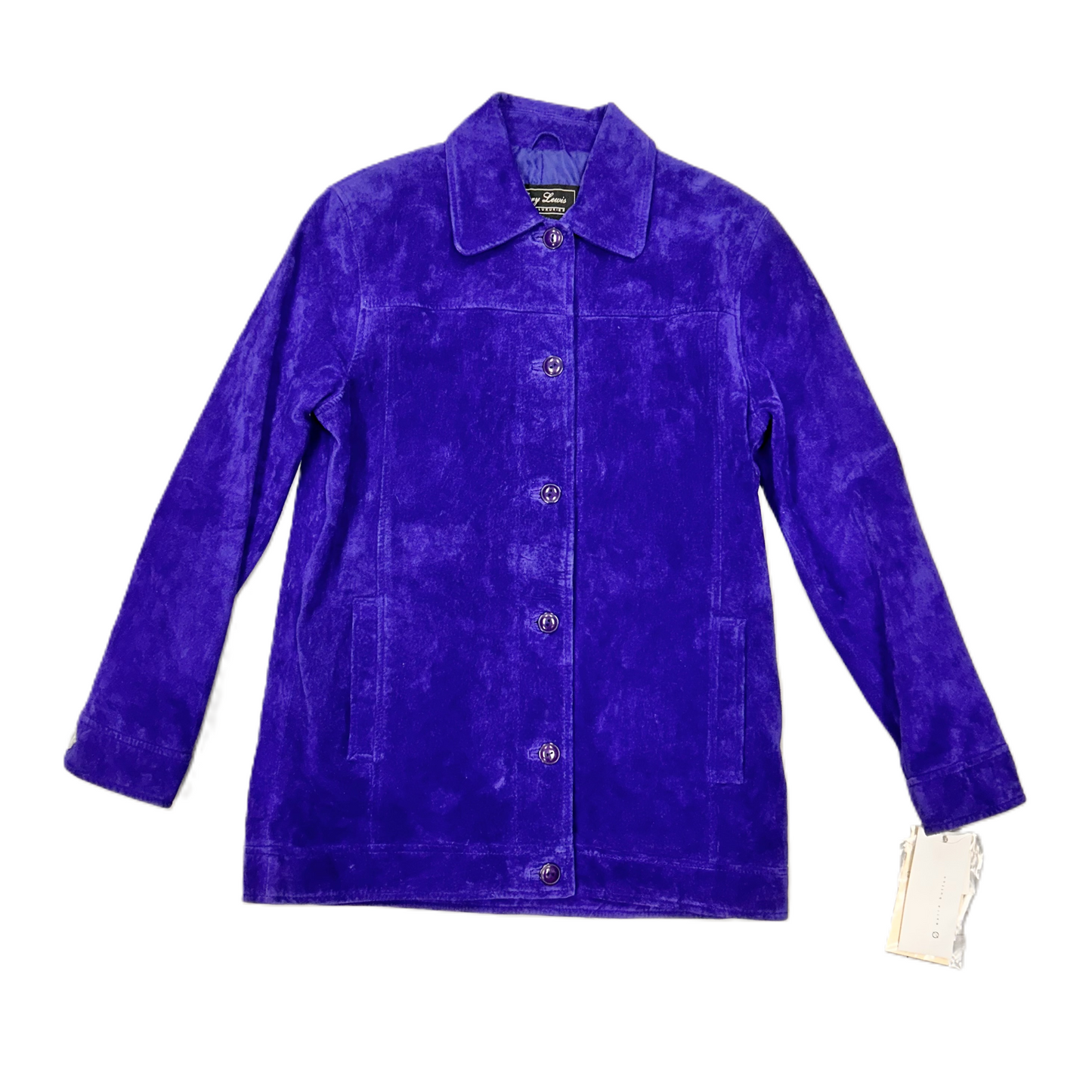 Jacket Leather By Terry Lewis In Purple, Size: Xs