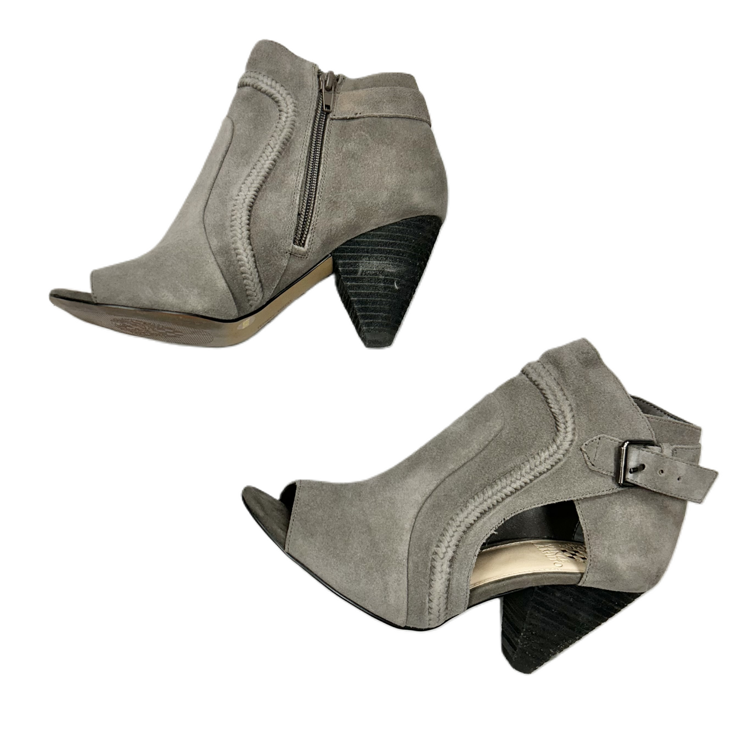 Shoes Heels Block By Vince Camuto In Grey, Size: 7.5