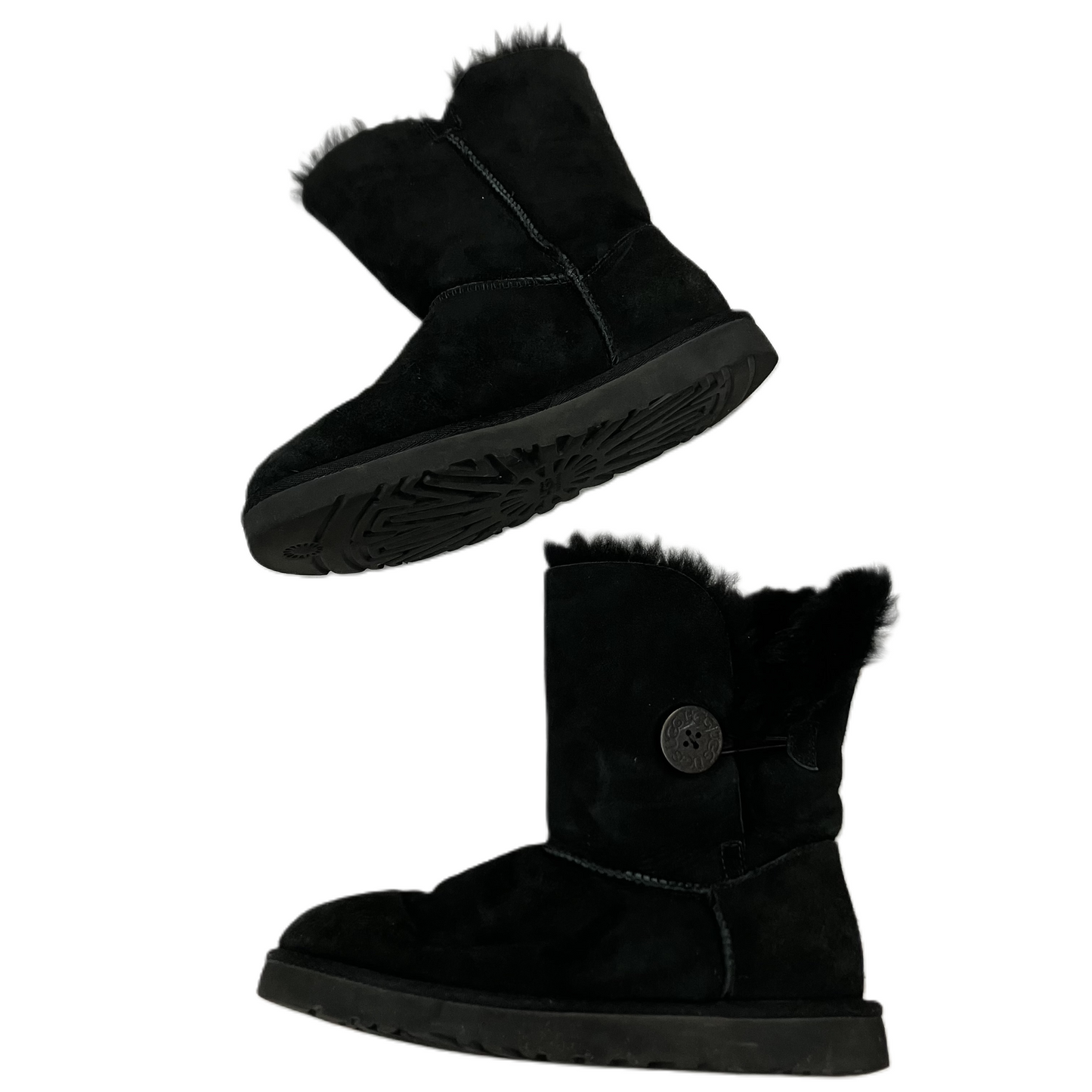 Boots Designer By Ugg In Black, Size: 7