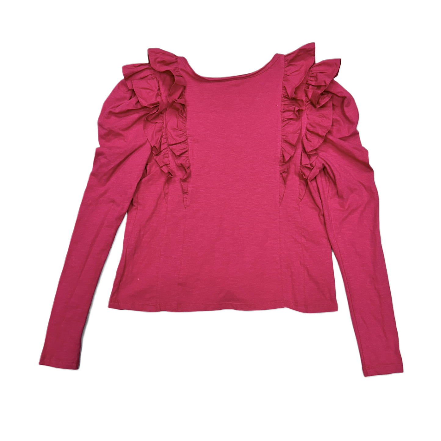 Top Long Sleeve By Anthropologie In Pink, Size: S