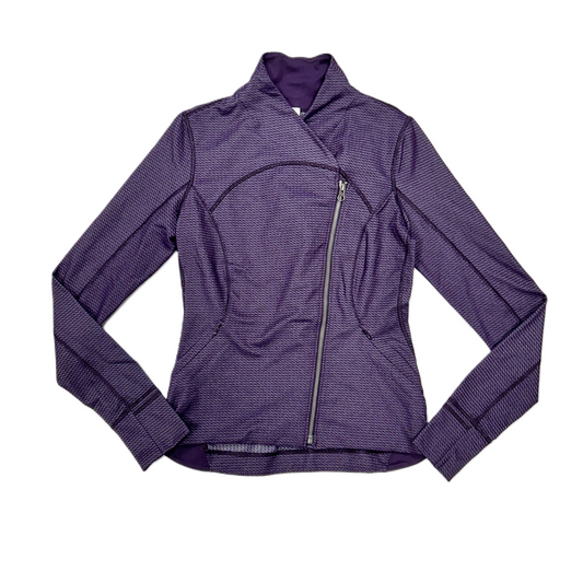 Athletic Jacket By Lululemon In Purple, Size: M