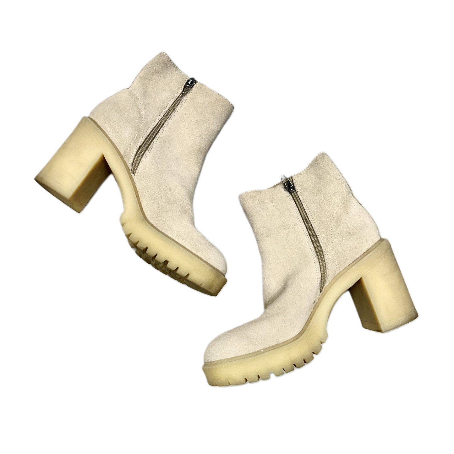 Boots Ankle Heels By Dolce Vita In Beige, Size: 7