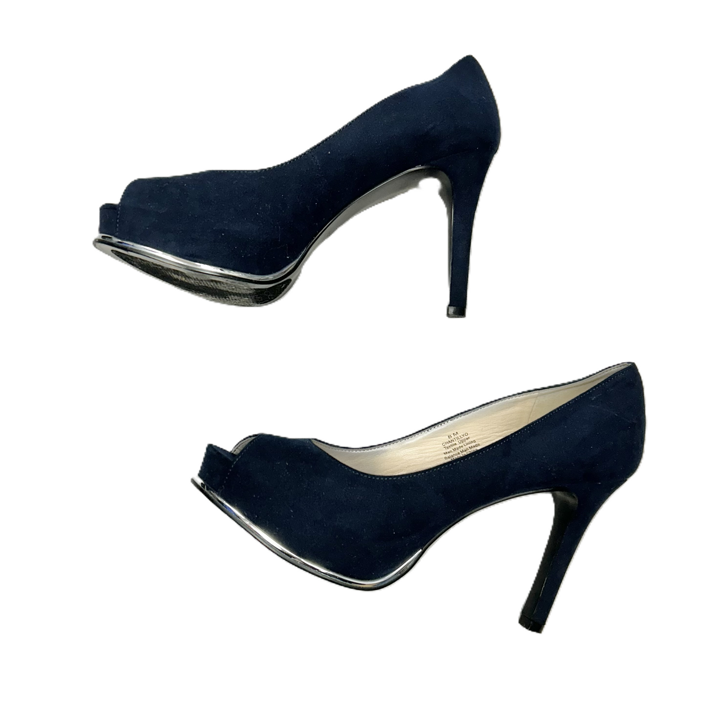 Shoes Heels Platform By Nine West In Navy, Size: 8