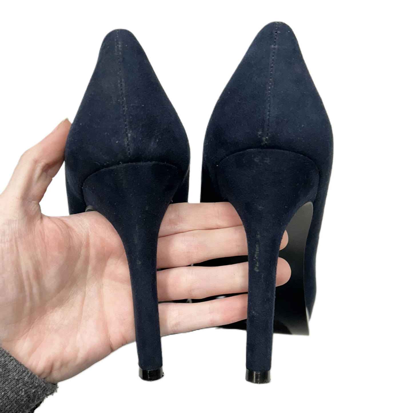 Shoes Heels Platform By Nine West In Navy, Size: 8