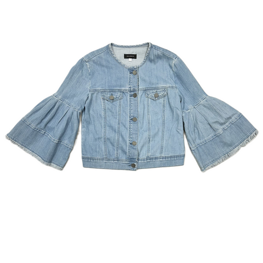 Jacket Denim By Halogen In Blue Denim, Size: S