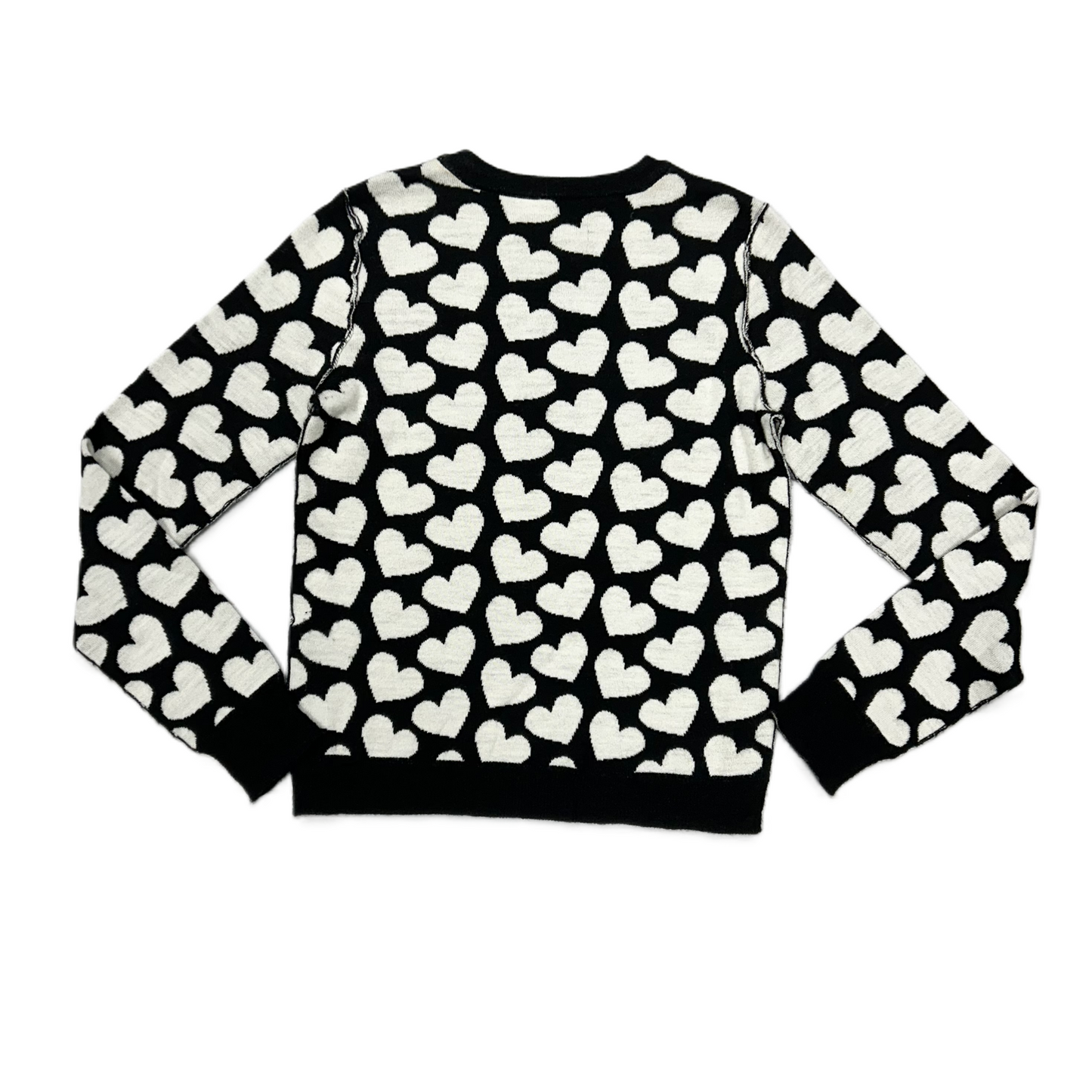 Sweater Designer By Alice + Olivia In Black & Cream, Size: Xs