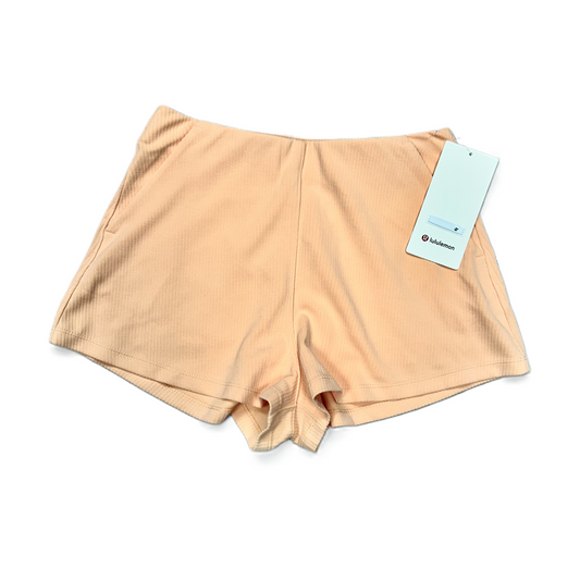 Athletic Shorts By Lululemon In Peach, Size: S