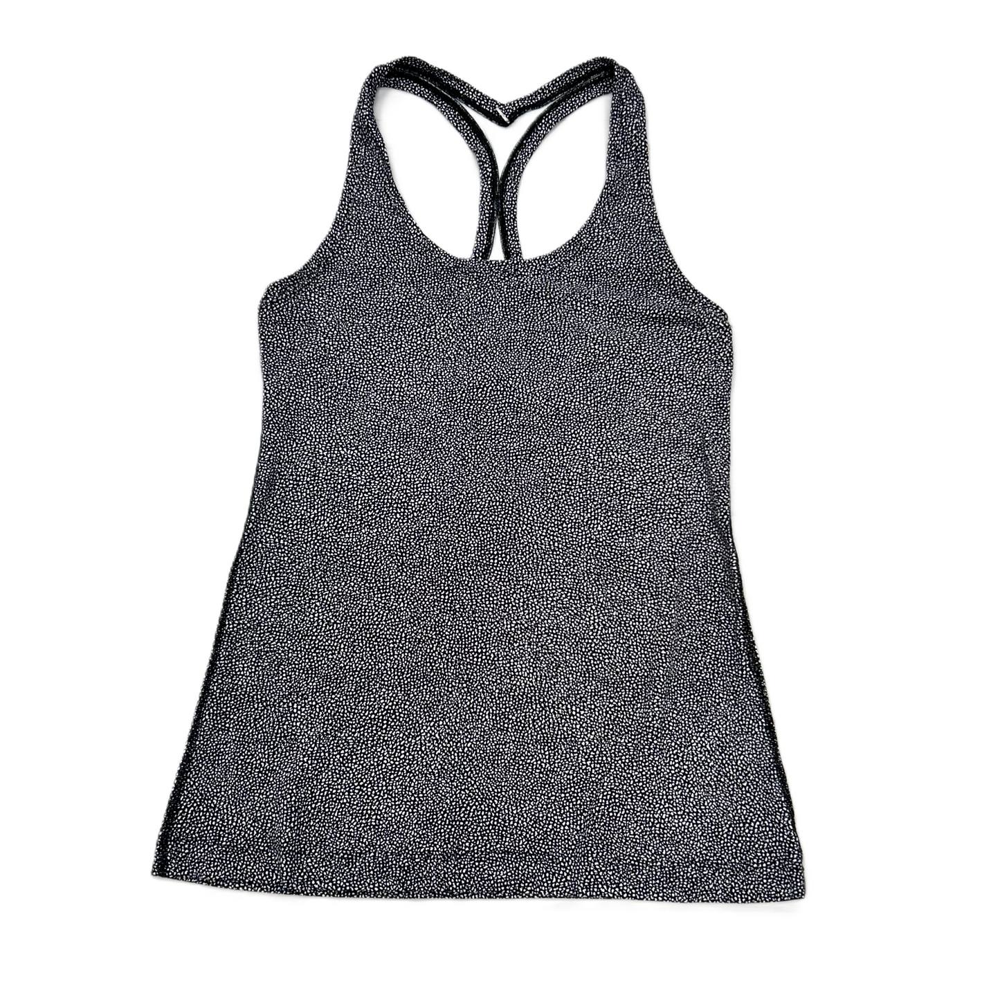 Athletic Tank Top By Lululemon In Black & White, Size: S