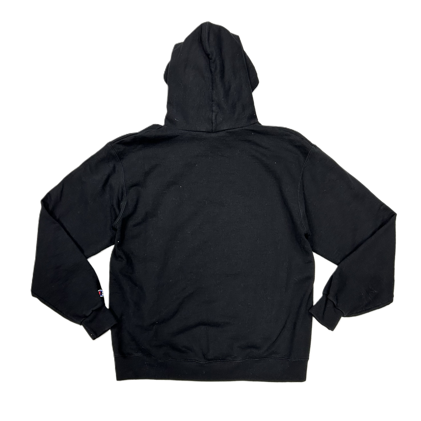 Athletic Sweatshirt Hoodie By Champion In Black, Size: L