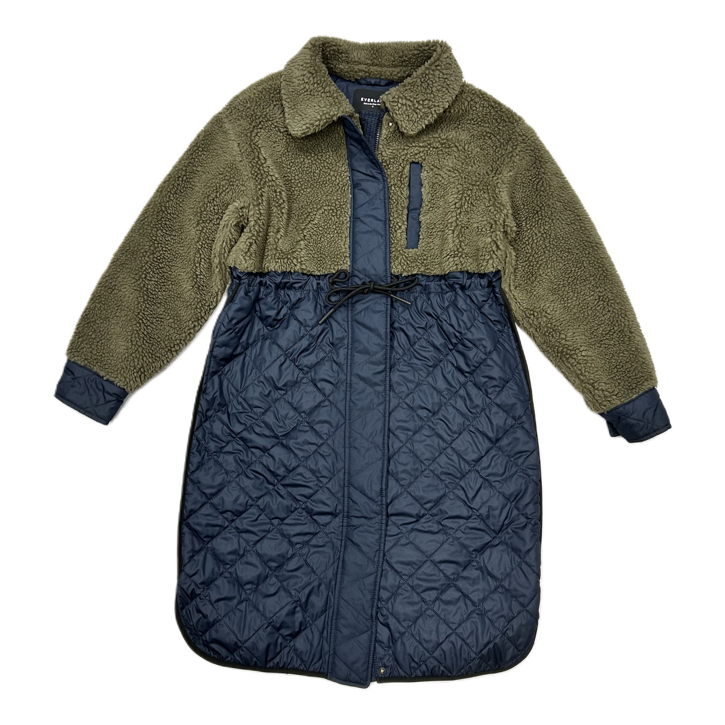 Coat Puffer & Quilted By Everlane In Blue & Green, Size: S