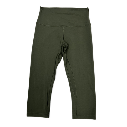 Athletic Leggings Capris By Lululemon In Green, Size: M