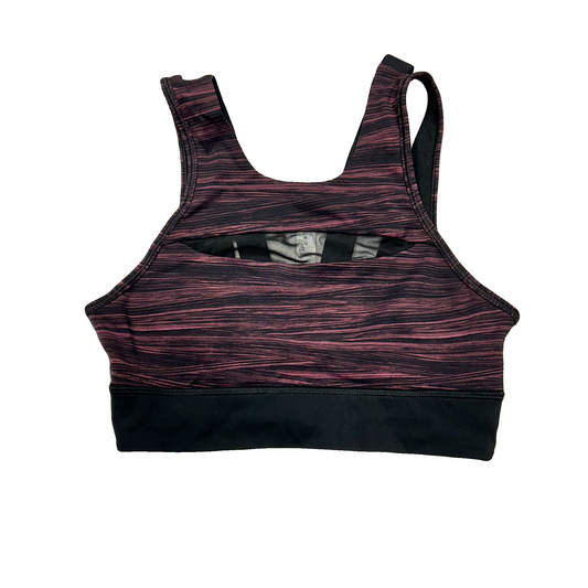 Athletic Bra By Lululemon In Black & Pink, Size: S