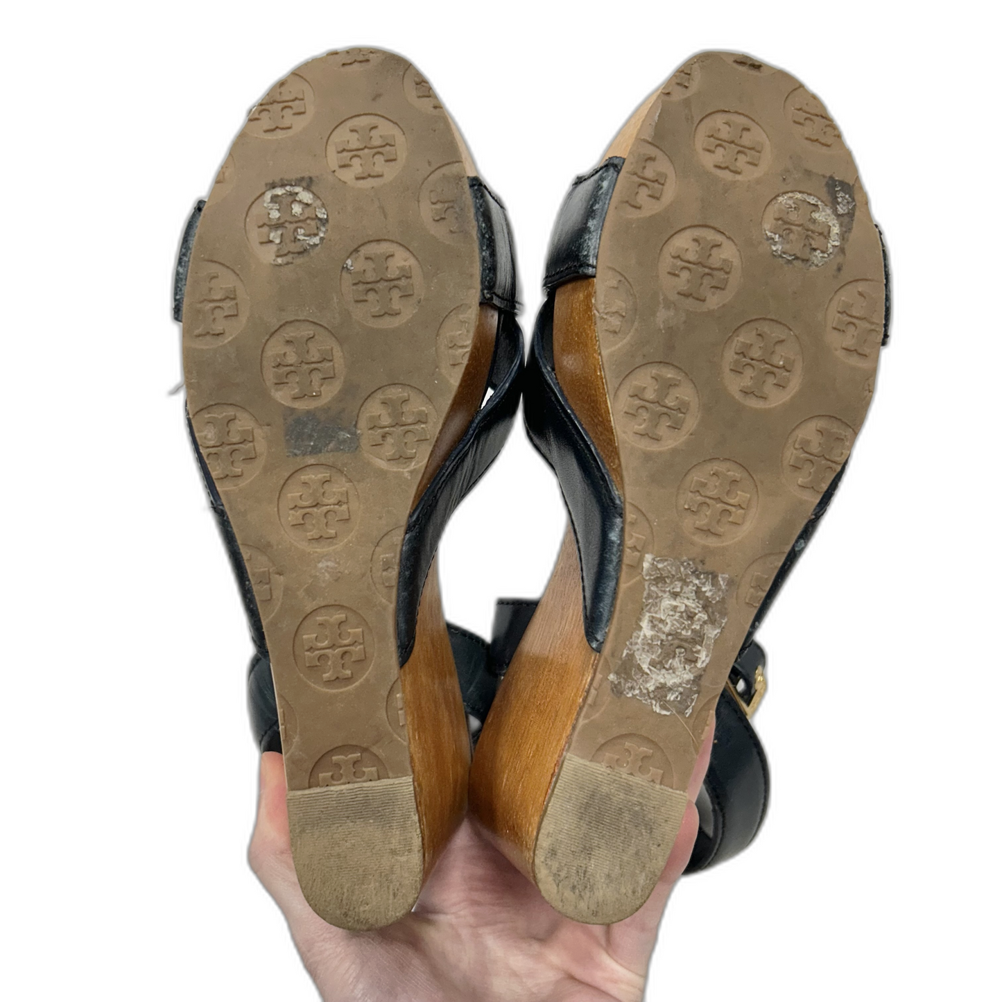 Sandals Designer By Tory Burch In Navy, Size: 6