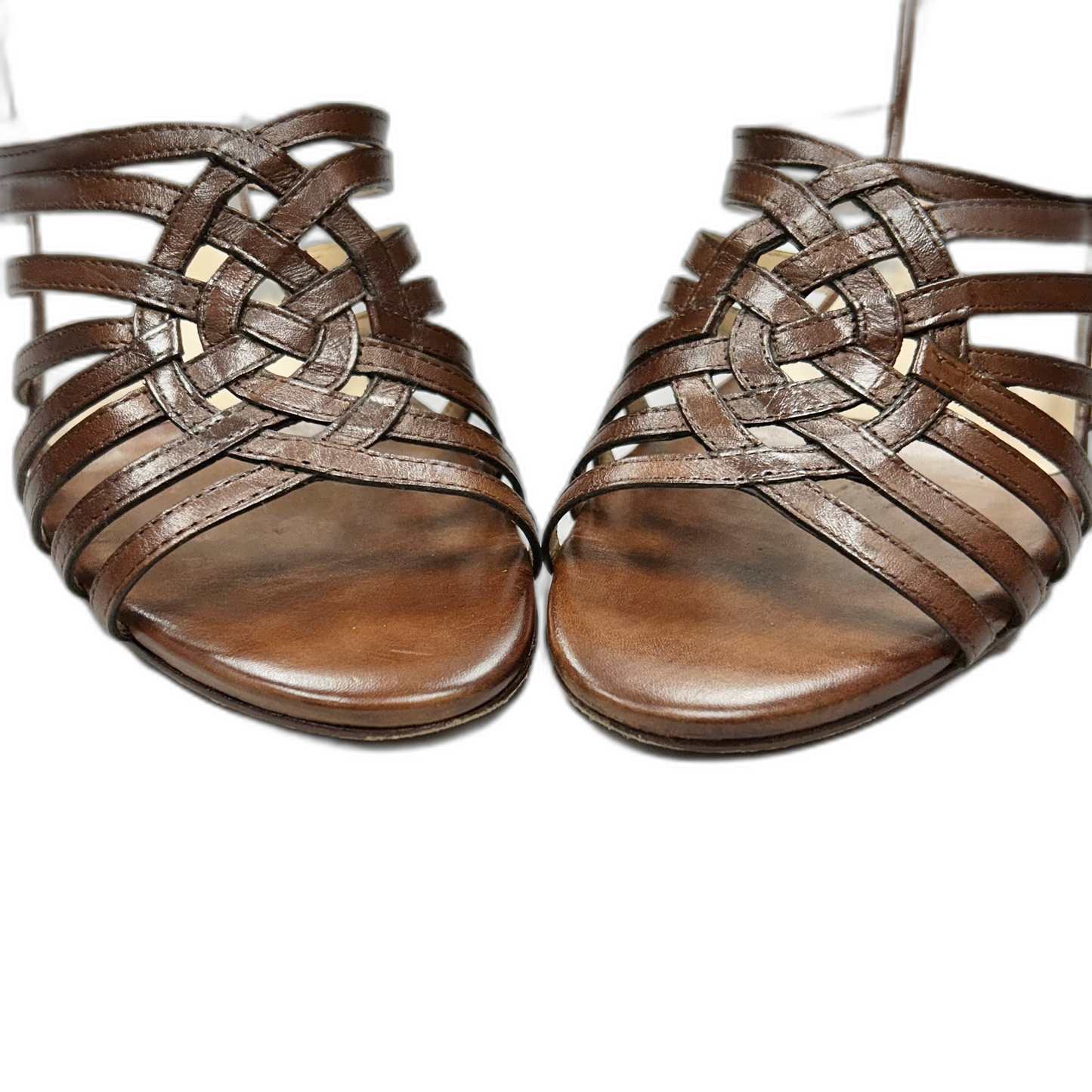 Sandals Heels Wedge By Cole-haan In Brown, Size: 9.5