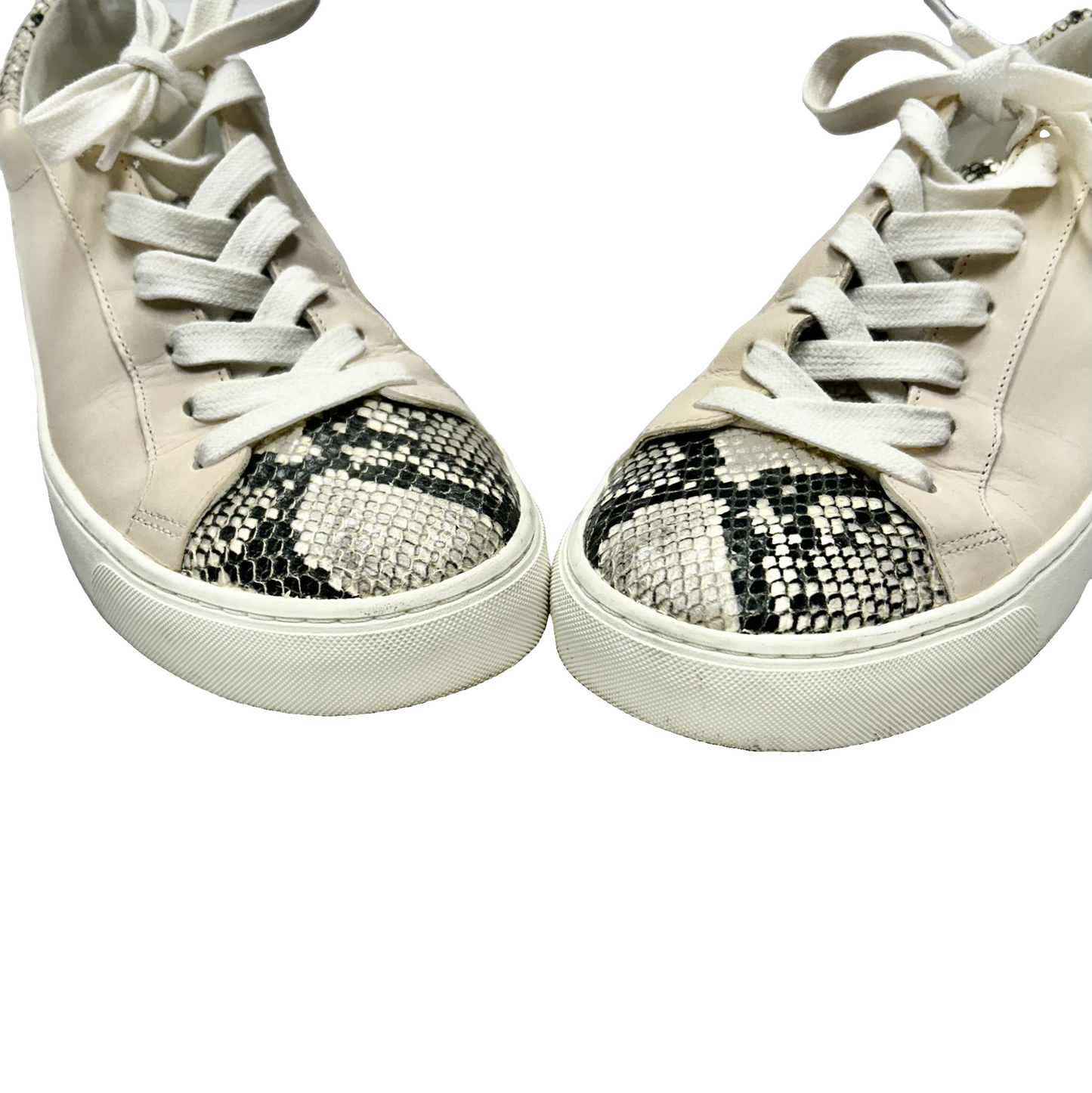 Shoes Sneakers By Veronica Beard In Black & Cream, Size: 9