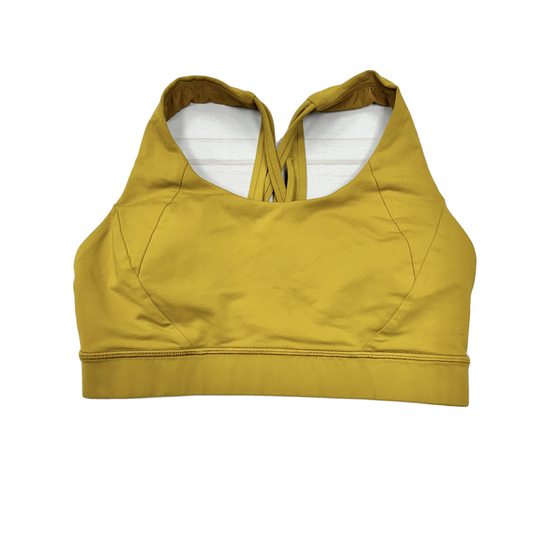 Athletic Bra By Lululemon In Chartreuse, Size: S