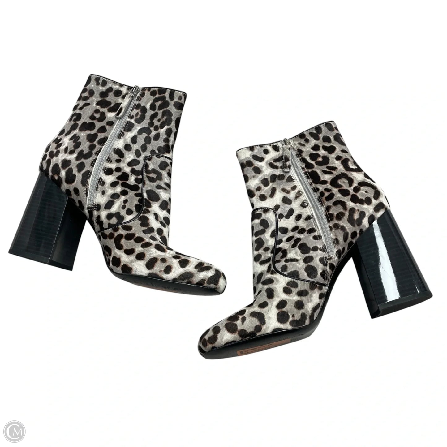 Boots Ankle Heels By Nine West In Leopard Print, Size: 11