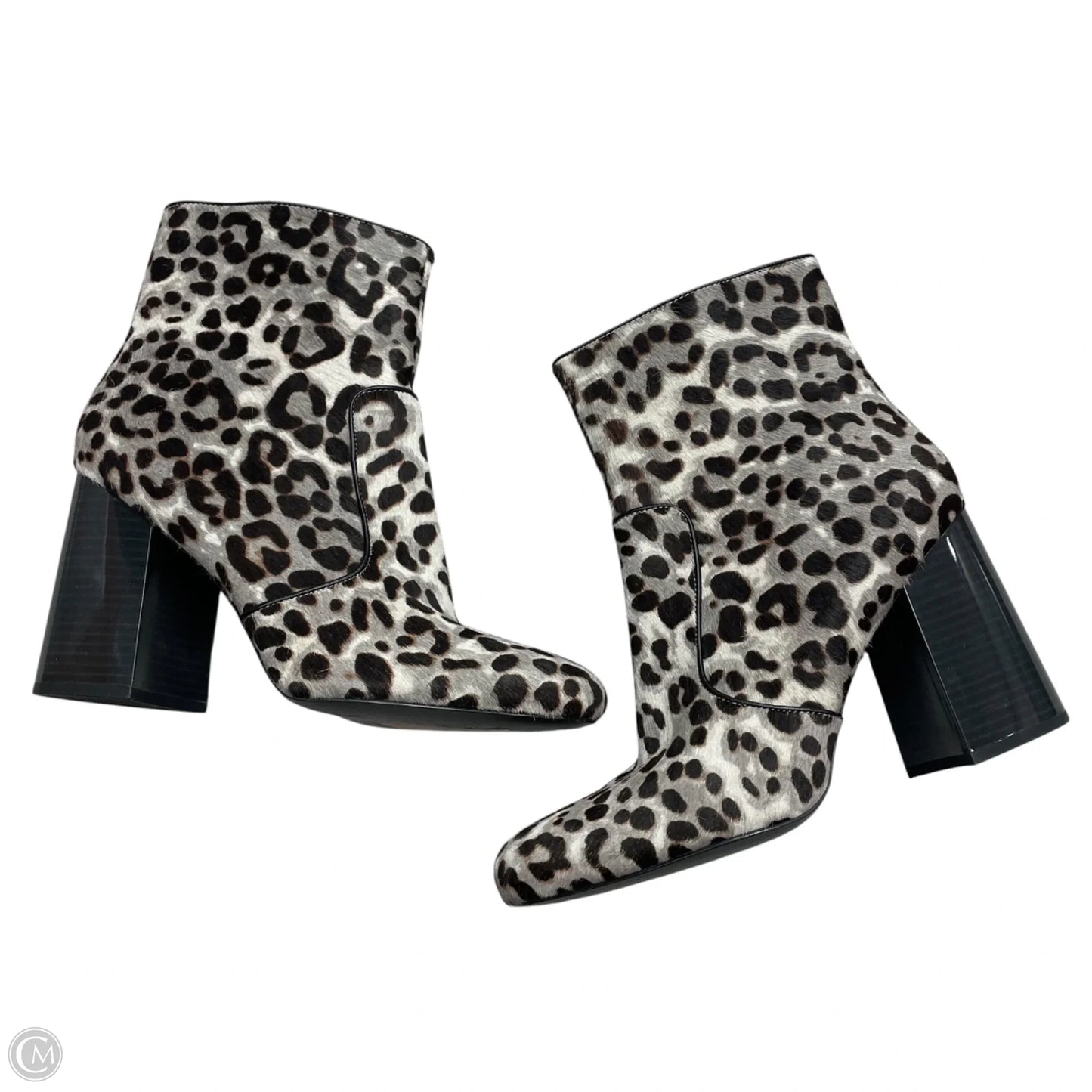 Boots Ankle Heels By Nine West In Leopard Print, Size: 11