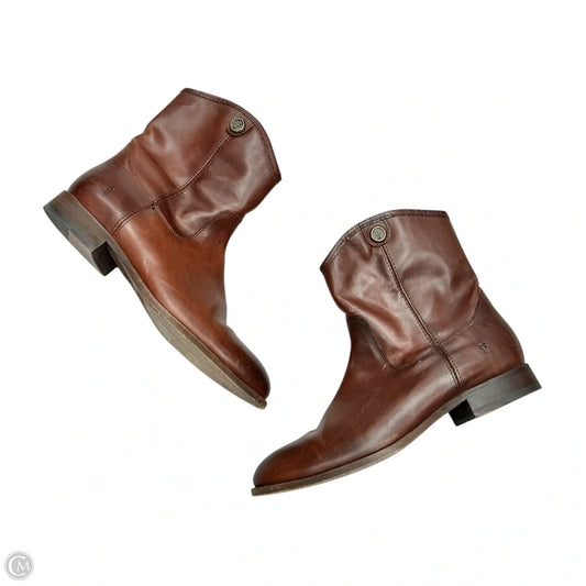 Boots Designer By Frye In Brown, Size: 9.5
