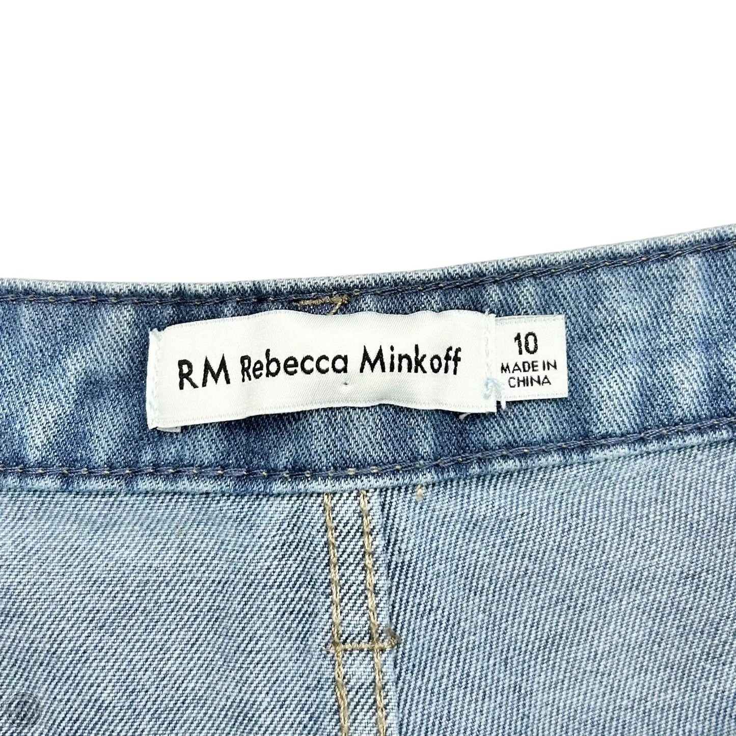 Jeans Designer By Rebecca Minkoff In Blue & Silver, Size: 10