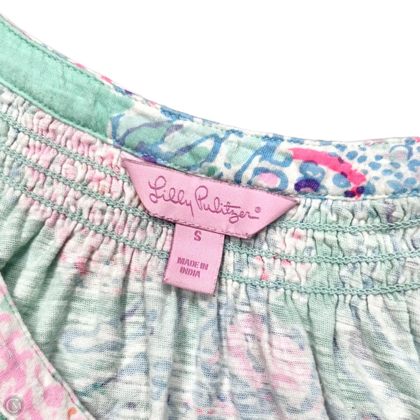 Top Sleeveless Designer By Lilly Pulitzer In Aqua, Size: S