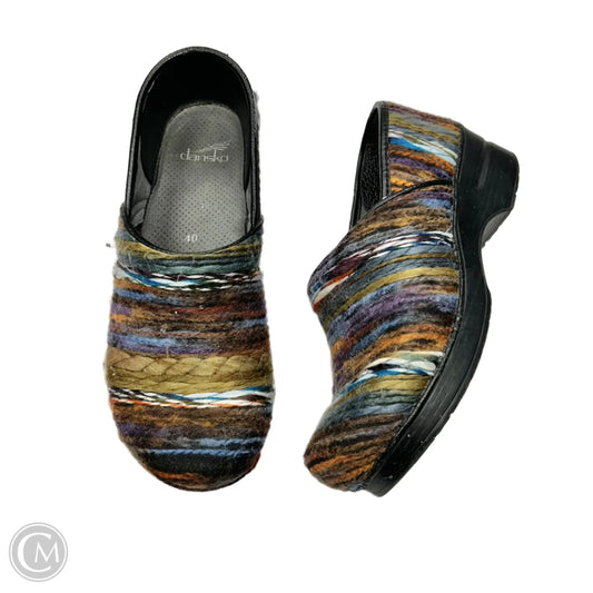 Shoes Heels Wedge By Dansko In Multi-colored, Size: 9.5