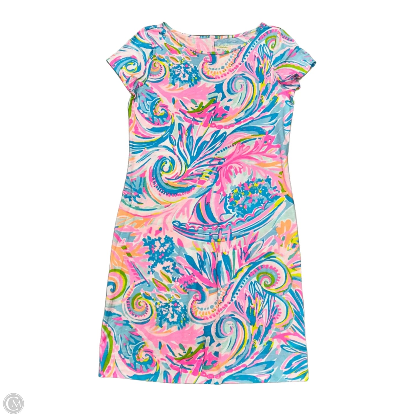 Dress Designer By Lilly Pulitzer In Blue & Pink, Size: Xs