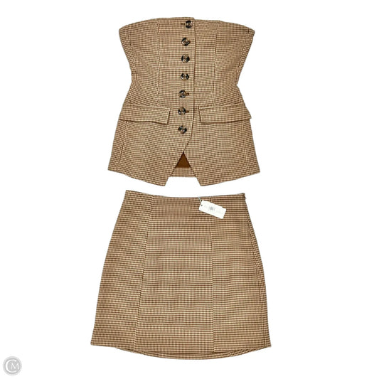 Skirt Set 2pc By Favorite Daughter In Brown & Tan, Size: 4