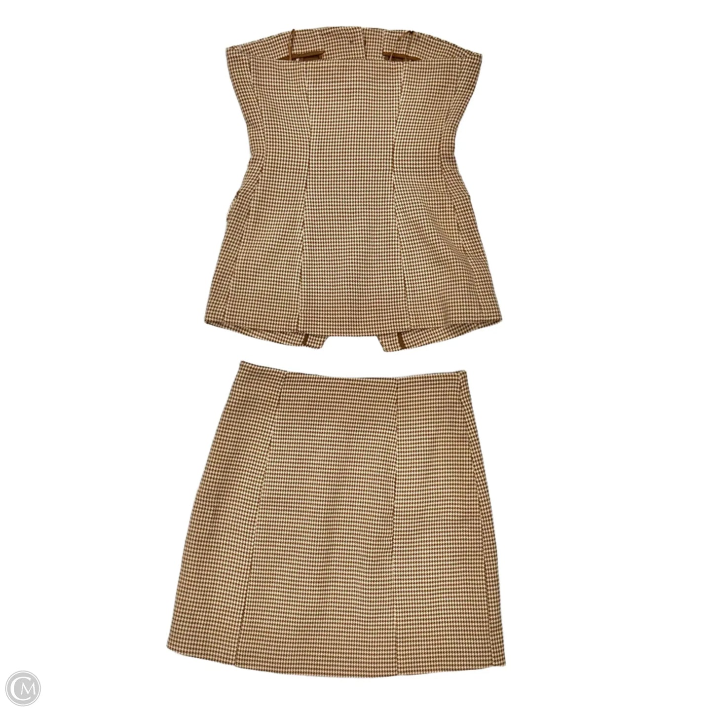 Skirt Set 2pc By Favorite Daughter In Brown & Tan, Size: 4