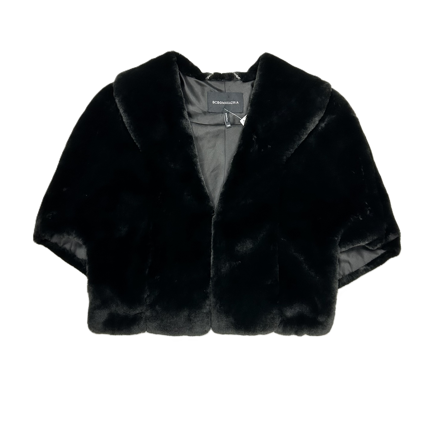 Jacket Faux Fur & Sherpa By Bcbgmaxazria In Black, Size: Xs/S