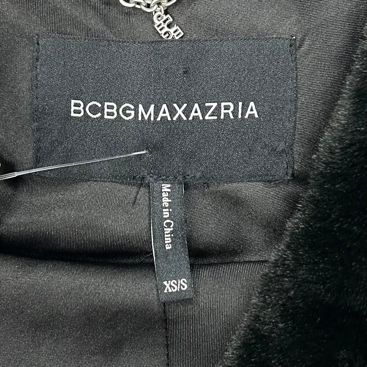 Jacket Faux Fur & Sherpa By Bcbgmaxazria In Black, Size: Xs/S