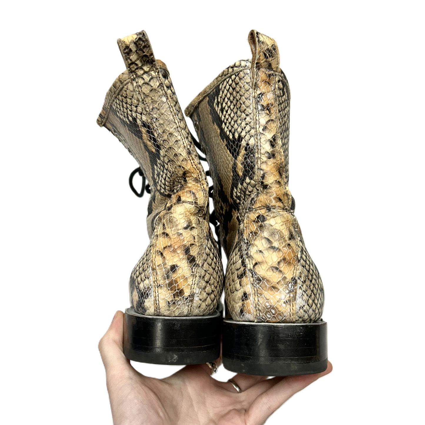 Boots Designer By Frye In Snakeskin Print, Size: 10