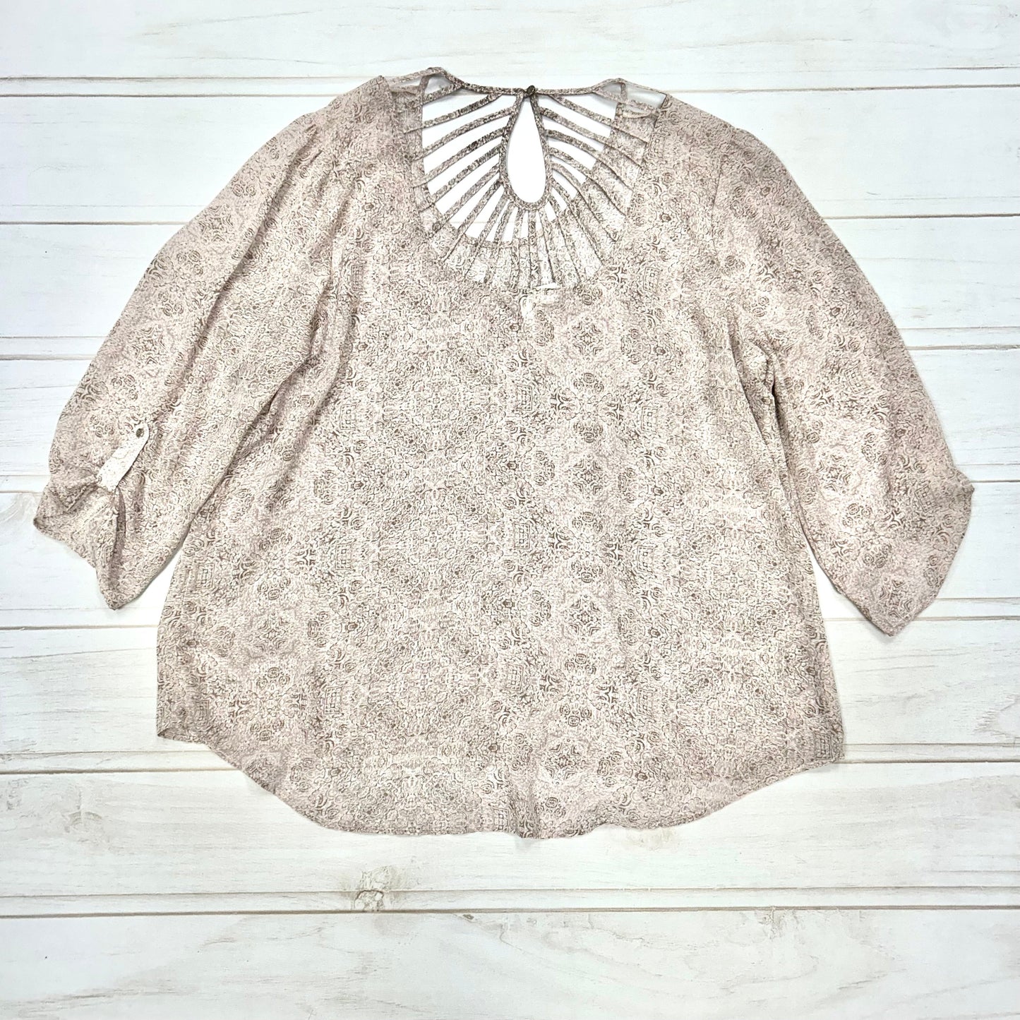Blouse Long Sleeve By Rush  Size: 3x