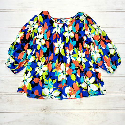 Blouse Long Sleeve By Floral & Ivy Size: 3x
