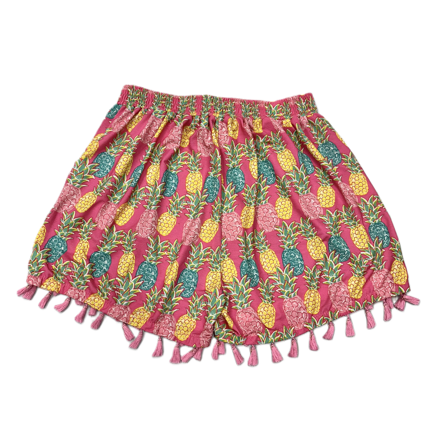 Pink & Yellow Shorts By Simply Southern, Size: L