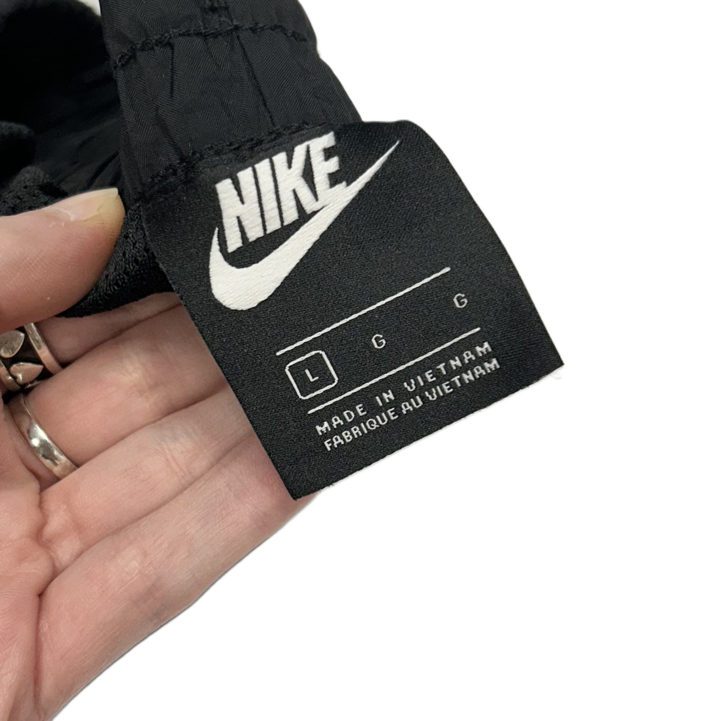 Black Athletic Pants By Nike Apparel, Size: L
