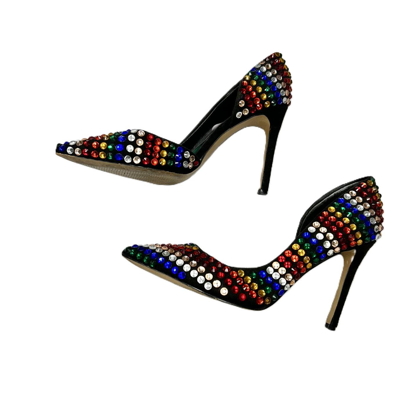Rainbow Print Shoes Heels Stiletto By Inc, Size: 5.5