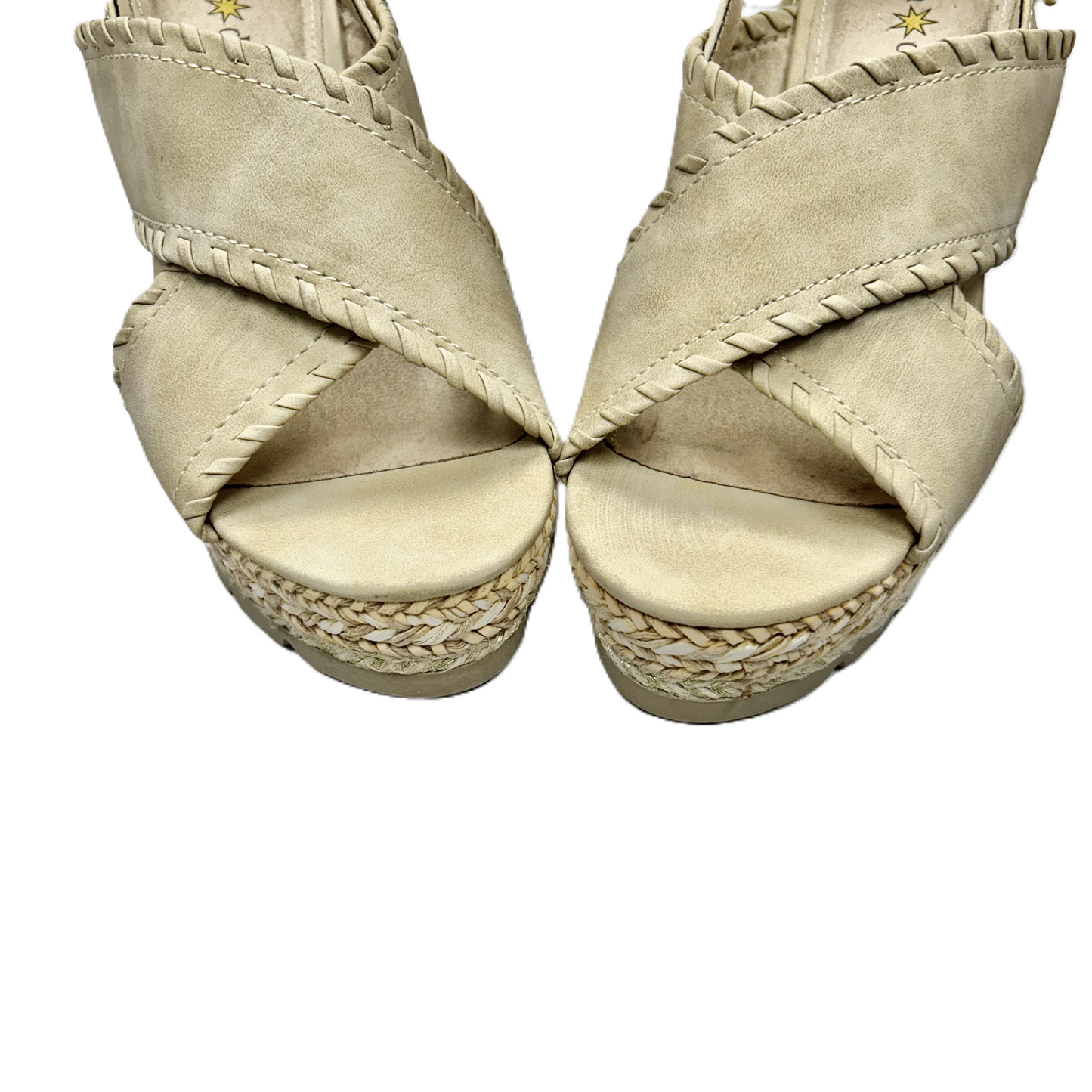 Tan Sandals Heels Wedge By Seven Dials, Size: 6