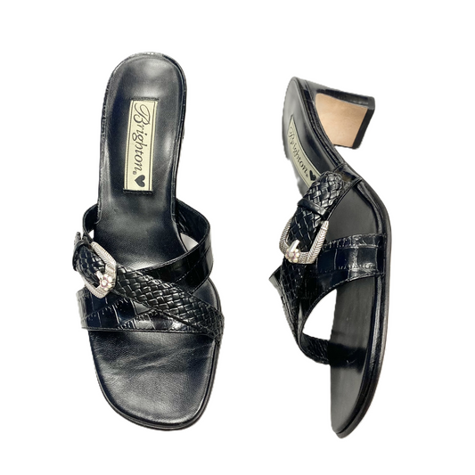 Black Sandals Designer By Brighton, Size: 6
