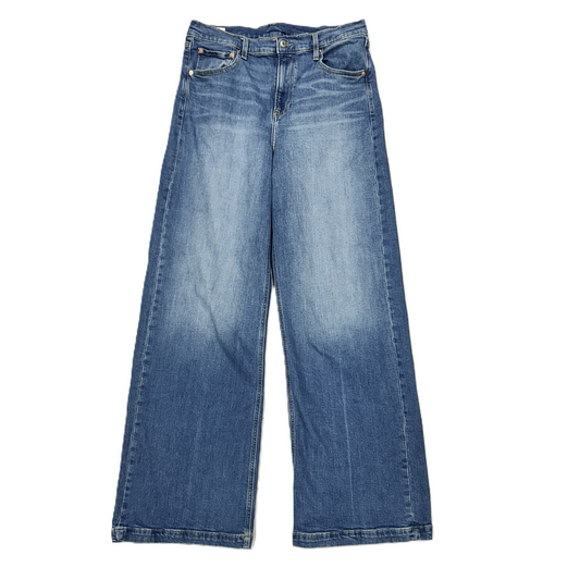 Blue Denim Jeans Wide Leg By Gap, Size: 12tall