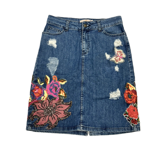 Blue Denim Skirt Mini & Short By Cecilia Prado, Size: M
