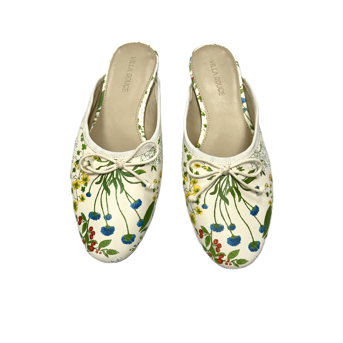Floral Print Shoes Flats By Villa Rouge Size: 9