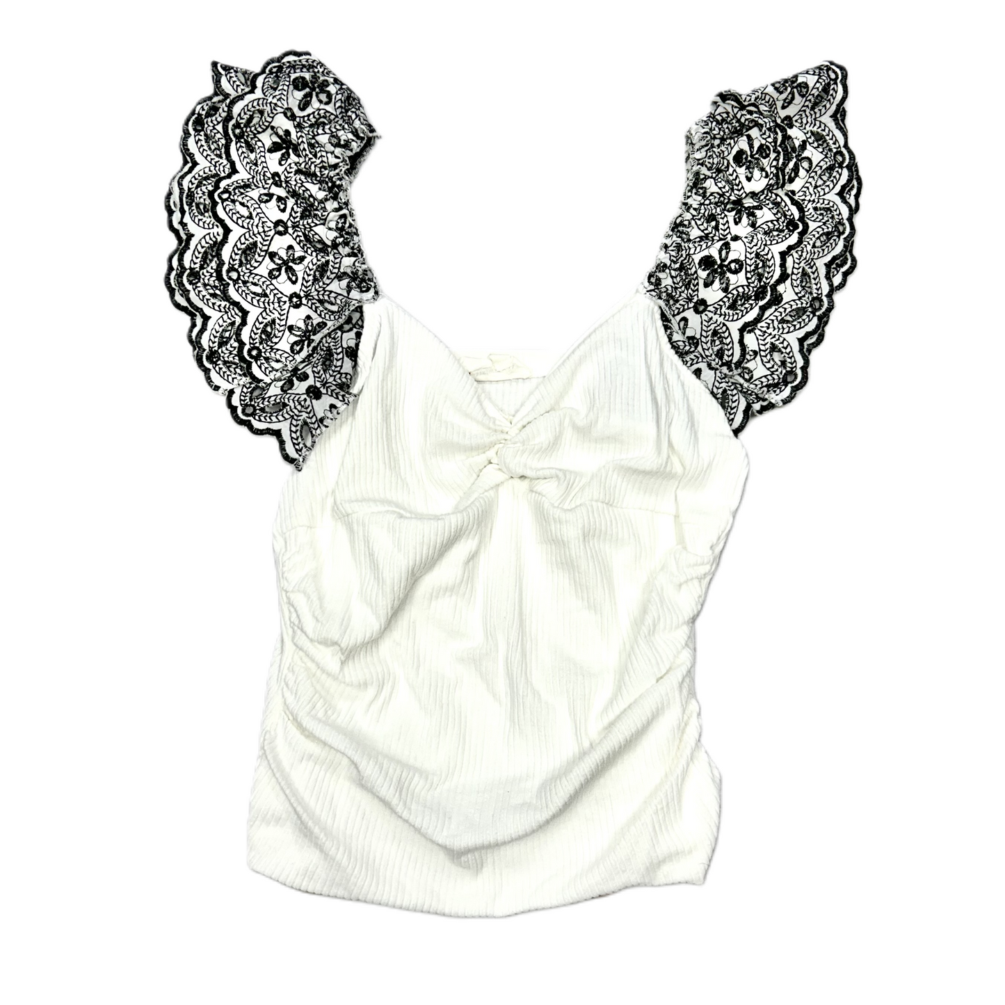 Black & White Top Sleeveless By Anthropologie, Size: M