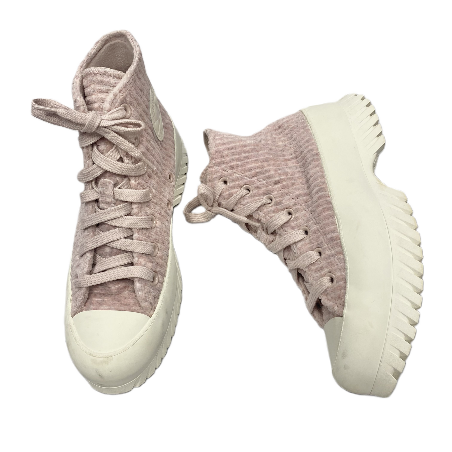 Pink & White Shoes Sneakers By Converse, Size: 7